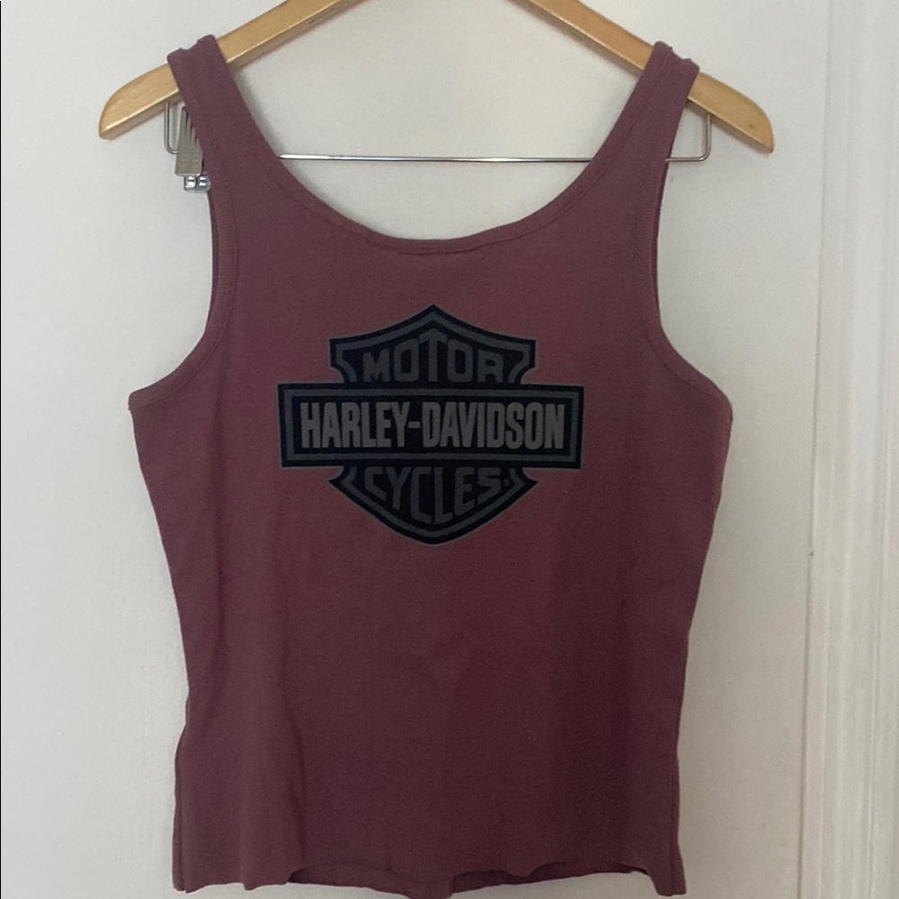 Harley-Davidson  Sleeveless Fitted Crop Tank Top